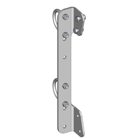 Riegelhalter anpassung für KälberKrippe auf Abtrennung