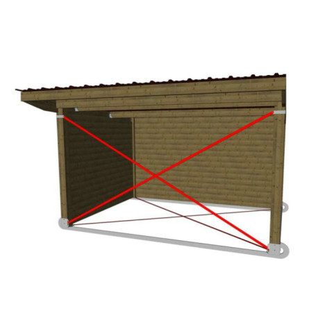 Kit Ratschengurte für Unterstand versetzbar