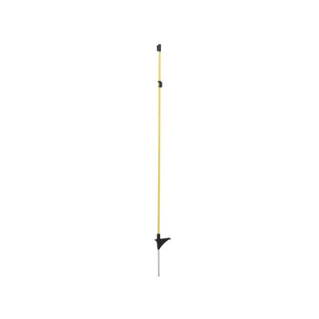 Oval-Fiberglaspfahl mit Bodennagel H: 110 cm