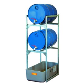 Fassregal mit Fassauflagen für 60 l Fass