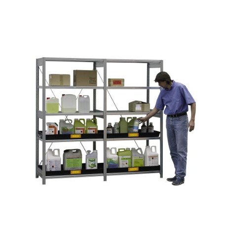 Erweiterungseinheit für Regal mit Auffangwanne