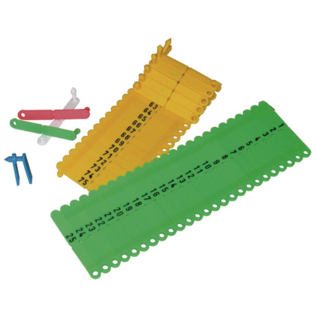 Rototag Ohrenmarken, 50 Stk., grün 151 bis 200