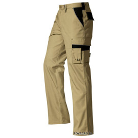 Pantalon de travail brun/noir