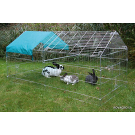 Cage grillagée zinguée pour petits animaux