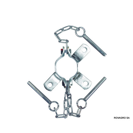 Halter Klee Ø 76 mm 3 Richtungen \"T\"