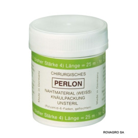 Fil de chirurgie Perlon vert force 4