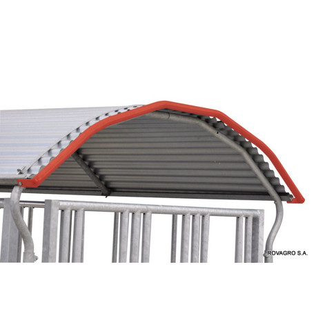 Umlaufender Dachkantenschutz für Viereckraufen