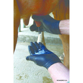 Gants Milkers \"special Traite\" en nitrile court sur le poignet (100 Pces) Grandeur L