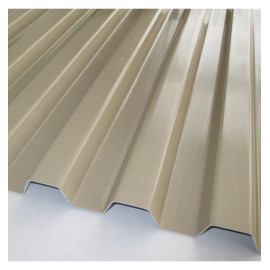 Plaque PVC ondulée, Greca, 2m gris/beige