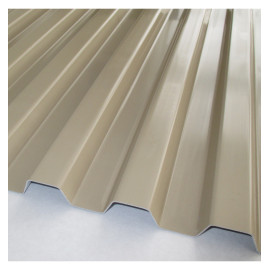 PVC Wellplatte, Greca, 2 m beige-grau